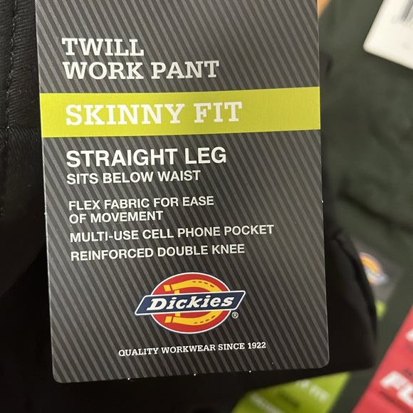 Dickies Skinny Fit Straight Leg Twill Work Pant (2 PAIR) - Picture 4 of 6